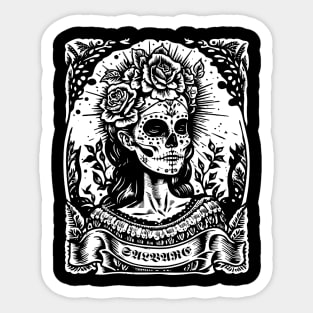 Sugarskull Lady Sticker